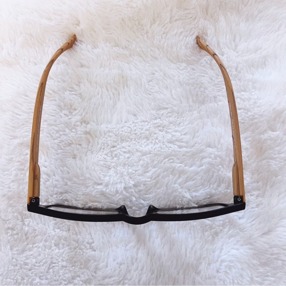 Rory Black & Dark Wood Rectangular Readers - Picture 4 of 10